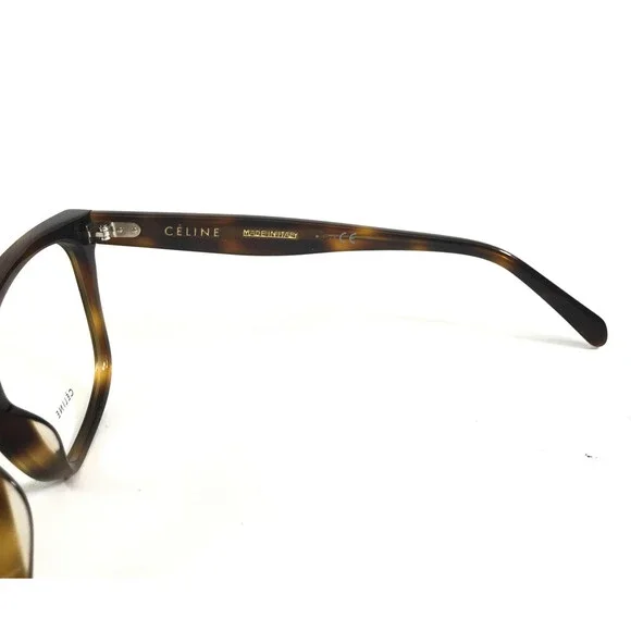 Celine Eyeglasses Frames CL50020I 053 Tortoise Brown Cat Eye Full Rim 53-17-140 - Picture 6 of 11